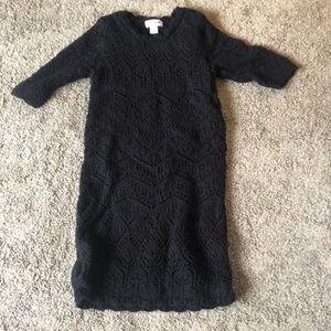 Cat and jack black lace dress